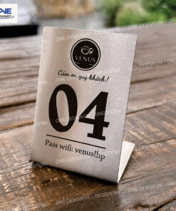 Bảng Reserved Inox Để Bàn Đẹp, Sang Trọng Cho Nhà Hàng – Quán Cafe