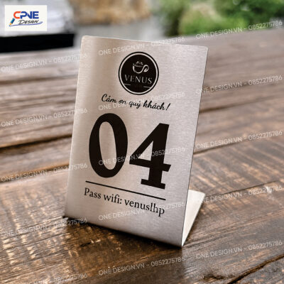 Bảng Reserved Inox Để Bàn Đẹp, Sang Trọng Cho Nhà Hàng – Quán Cafe